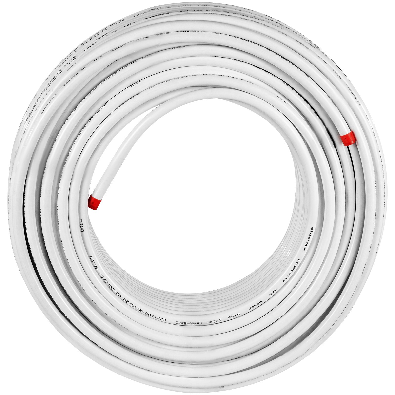 Tubería Suelo Radiante Pex Al Pex Tubo De Aluminio 50 M Tubería Multicapa Blanco
