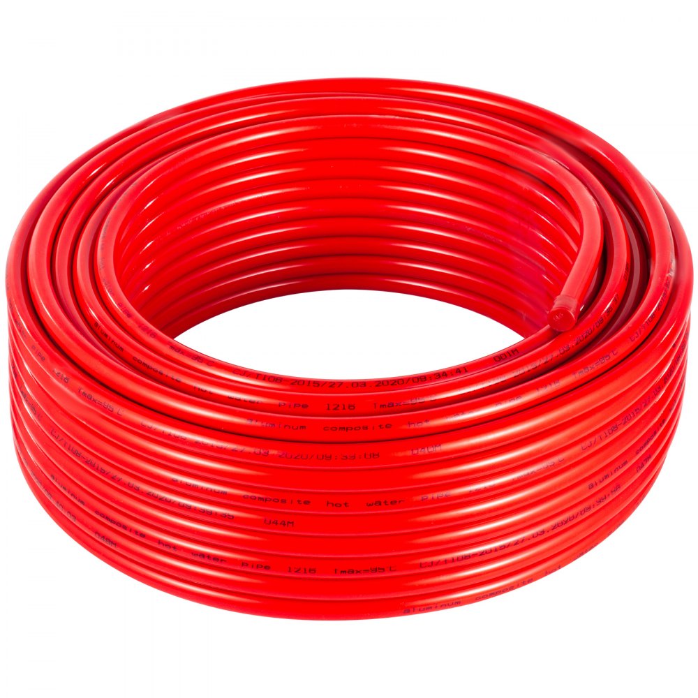 Pex Al Pex Tubo De Aluminio 50m Tubería Suelo Radiantetubería Multicapa Rojo