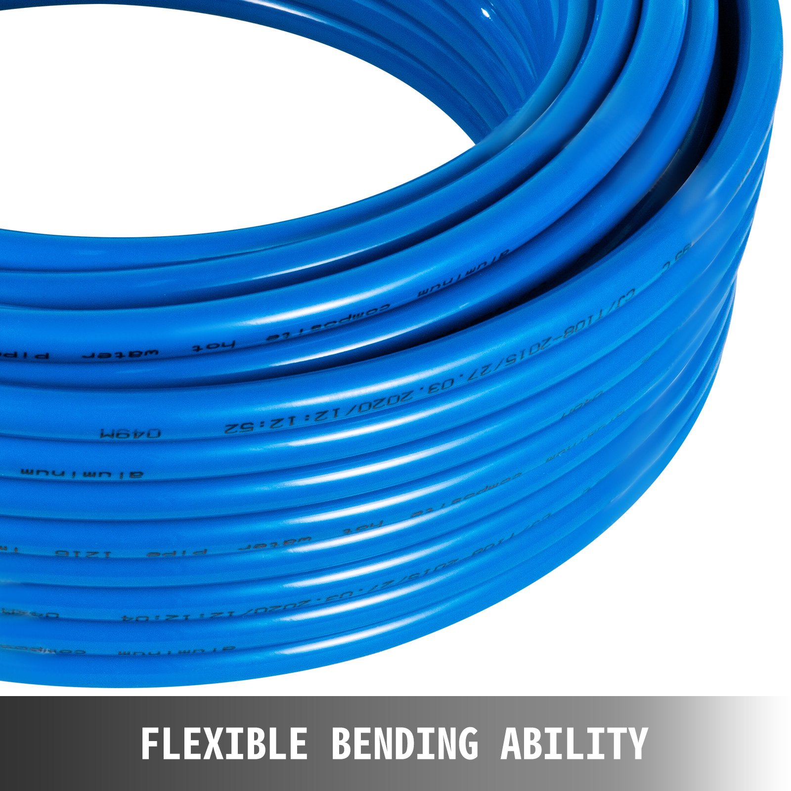 Tubería Suelo Radiante Pex Al Pex Tubo De Aluminio 50 M, Tubería Multicapa Azul