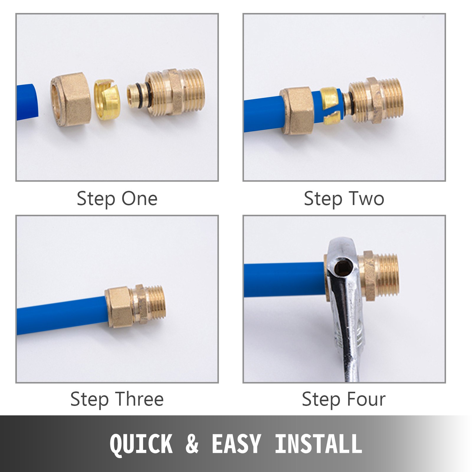 Tubería Suelo Radiante Pex Al Pex Tubo De Aluminio 50 M, Tubería Multicapa Azul