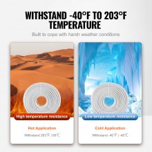 VEVOR Tubo PEX AL PEX para Calefacción por Suelo Radiante Rollo de 300m Tubo Compuesto de Aluminio y Plástico Φ 16mm Espesor de 2 mm Tubo con Barrera de Oxígeno para Gas, Agua Fría y Caliente de Hogar