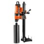 Taladro de núcleo VEVOR, taladro de núcleo de diamante de 0,8 a 11,8 pulgadas de diámetro con soporte y broca para taladro de núcleo, taladro de núcleo de hormigón resistente de 3500 W, uso húmedo y seco, para hormigón, ladrillo, mármol