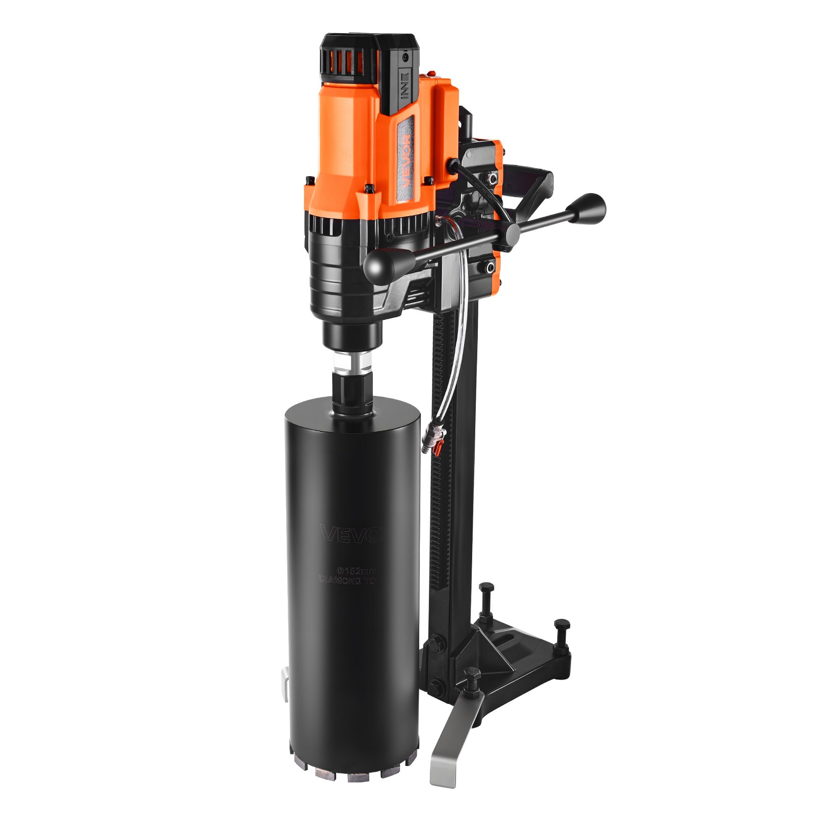 VEVOR Perforadora de Diamante, Plataforma de Perforación de Núcleo de Velocidad de 850 RPM en Seco y Húmedo con 8 Brocas, Diámetro de Perforación de 20-200 mm para Hormigón, Ladrillo, Piedra