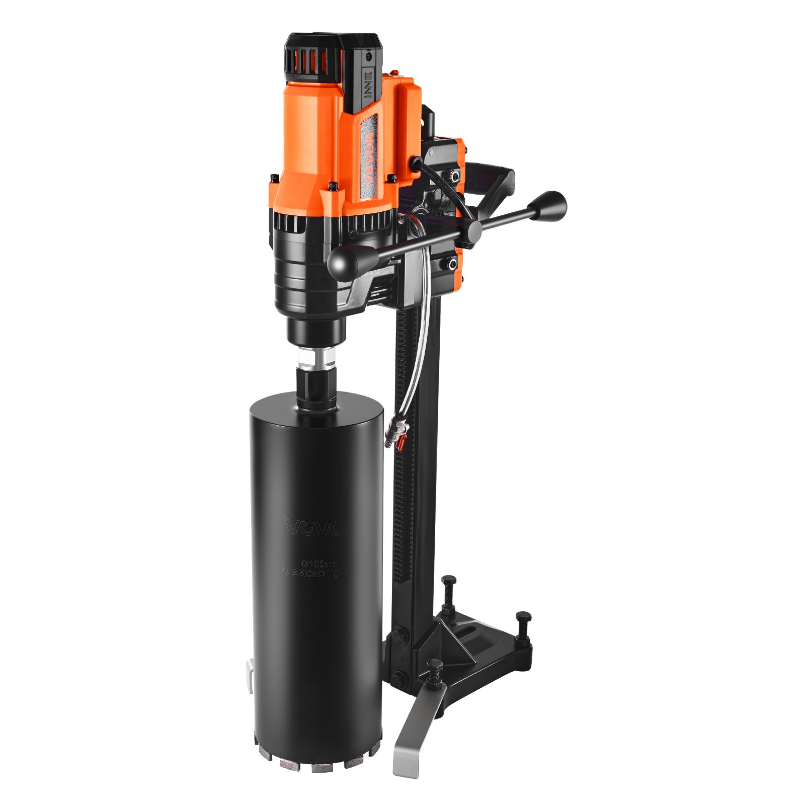 VEVOR Perforadora de Diamante, Plataforma de Perforación de Núcleo de Velocidad de 850 RPM en Seco y Húmedo con 8 Brocas, Diámetro de Perforación de 20-200 mm para Hormigón, Ladrillo, Piedra