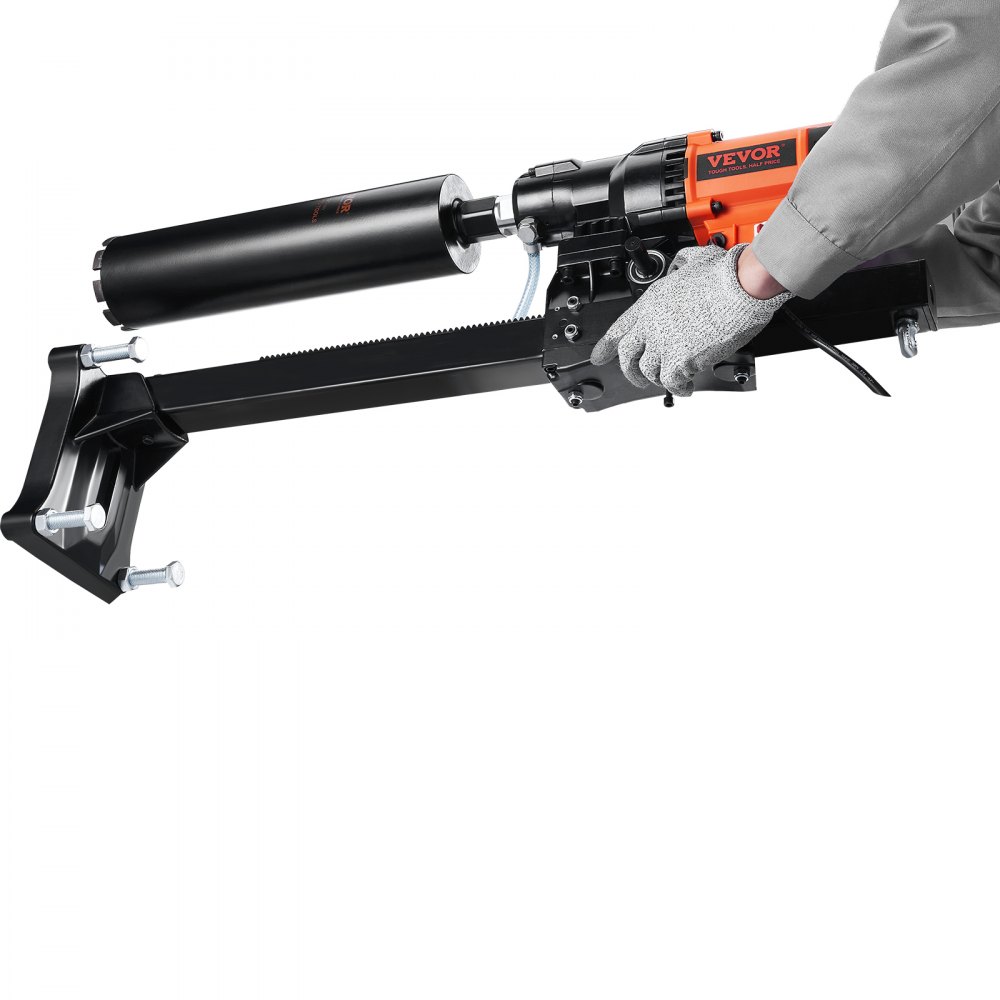 VEVOR Diamond Drilling System 3200 W Diamond Core Drilling Machine Core Drilling Device 0-750 rpm Core Drilling Machine Wet and Dry Drilling, 20 cm Magnetic Drilling Machine Suitable for drilling reinforced concrete, marble, etc.