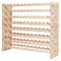 VEVOR Botellero Modular Apilable para 96 ​​Botellas, 8 Niveles, con Capacidad de Carga Total de 112 kg, Estable, Ideal para Cocina, Bodega, Bar y Vinoteca, Madera de Pino, 1130 x 290 x 962 mm
