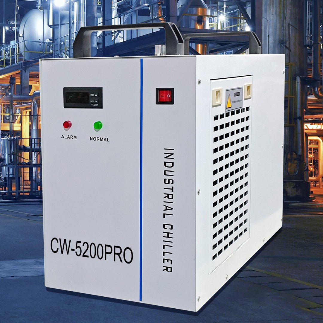 VEVOR Enfriador Industrial 6L Enfriador de Agua Láser 16L/min 48 W Enfriador de Agua Refrigerado por Aire para Maquinaria Solicitada por Pequeños Dispositivos de Enfriamiento Refrigerados por Agua