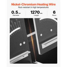 VEVOR Cortadora de Espuma de Alambre Caliente 200 W Cortadora de Poliestireno con 6 Cables Calefactores Herramienta de Corte Eléctrica con Longitud de Corte Máxima de 1150 mm para Espuma, Esponja