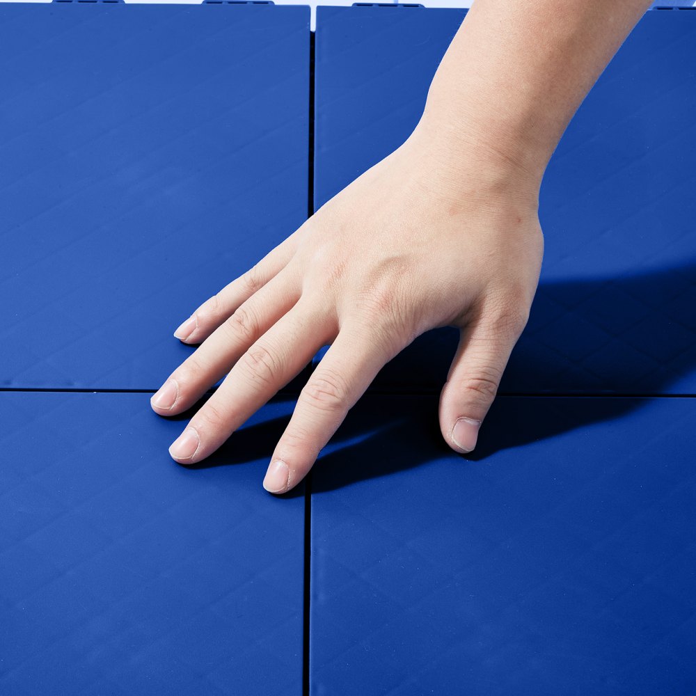 VEVOR Azulejos de Suelo para Hockey sobre Césped Artificial, 8 Piezas, Superficie de Entrenamiento Versátil Entrelazada, Baldosas para Pista de Baile, (Azul, 8 Pies Cuadrados/Caja), 315 x 315 x 16 mm