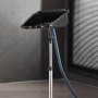 VEVOR Lavabo Móvil de Peluquería, con Altura y Ángulo Ajustables, Lavacabezas con Manguera de Drenaje y Base de Apoyo, Ideal para Barberías, Salones de Belleza, 510 x 520 x (900-1270) mm, Negro