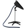 VEVOR Lavabo Móvil de Peluquería, con Altura y Ángulo Ajustables, Lavacabezas con Manguera de Drenaje y Base de Apoyo, Ideal para Barberías, Salones de Belleza, 510 x 520 x (900-1270) mm, Negro