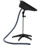 VEVOR Lavabo Móvil de Peluquería, con Altura y Ángulo Ajustables, Lavacabezas con Manguera de Drenaje y Base de Apoyo, Ideal para Barberías, Salones de Belleza, 510 x 520 x (900-1270) mm, Negro