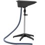VEVOR Lavabo Móvil de Peluquería, con Altura y Ángulo Ajustables, Lavacabezas con Manguera de Drenaje y Base de Apoyo, Ideal para Barberías, Salones de Belleza, 510 x 520 x (900-1270) mm, Negro