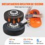 VEVOR Inflador de talones de neumáticos Inflador de neumáticos Rompetalones 19L 400x535x295mm Colocador de talones de neumáticos 85-116psi Inflador de impactos de neumáticos para automóviles
