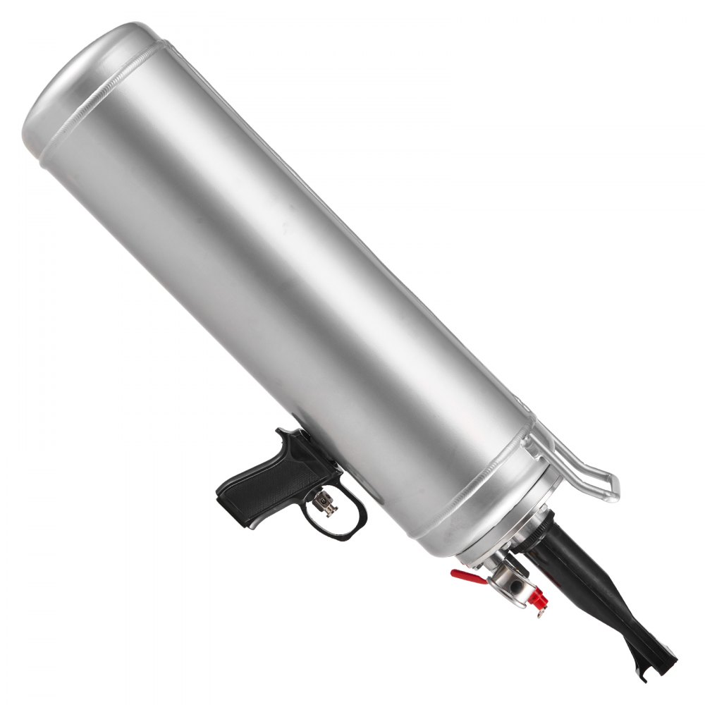 VEVOR Máquina de Granallado de Neumáticos, 12 L, Inflador de Neumáticos Portátil Mejorado, 0,6-0,8 MPa, para Coche, Bicicleta Eléctrica, Autocaravana, Todoterreno, Color Plata, 810 x 168 x 280 mm