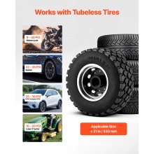 VEVOR Máquina de Granallado de Neumáticos, Capacidad 8 L, Inflador de Neumáticos Portátil Mejorado, 0,6-0,8 MPa, para Coche, Bicicleta Eléctrica, Autocaravana, ATV, Negro, 775 x 160 x 200 mm