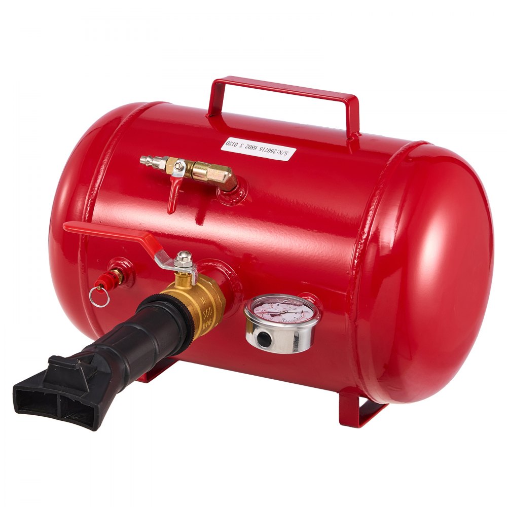 VEVOR Air Tire Bead Seater, 5 Gal / 18.9 L, Heavy Duty Tire Bead Blaster Tool, 87-116 PSI Operating Pressure, Air Trigger Seating Inflator for Pickup, Truck, ATV, Jeep, Van, Lawn Tractor, RV, Red