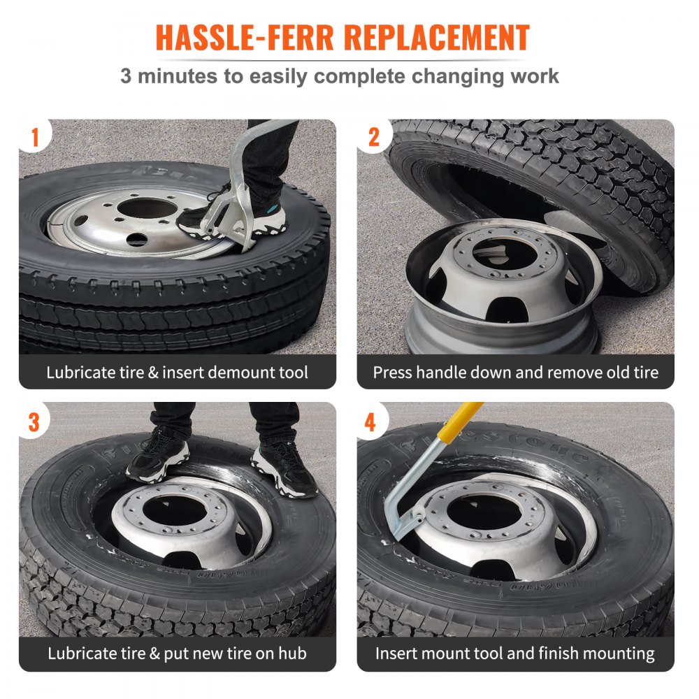 Herramienta manual portátil de reparación de neumáticos con soporte para camión ligero y coche