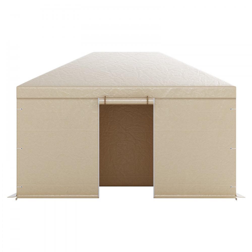 VEVOR Cubierta para Cenador de Invierno, 3,1 x 4,41 m, Cubierta de Cenador Resistente a la Intemperie con Paredes Laterales y Ventanas de Malla, Material de Polietileno, No Incluye Cenadores