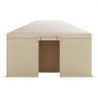 VEVOR Winter Gazebo Cover Fits 3.08 x 4.39 m Hardtop Gazebos, All-Weather Gazebo Cover with Sidewalls & Windows, High-Density PE Material, Enclosed Storage Shelter Covers, Gazebos not Included