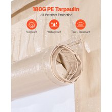 VEVOR Cubierta para Cenador de Invierno, 3,1 x 4,41 m, Cubierta de Cenador Resistente a la Intemperie con Paredes Laterales y Ventanas de Malla, Material de Polietileno, No Incluye Cenadores