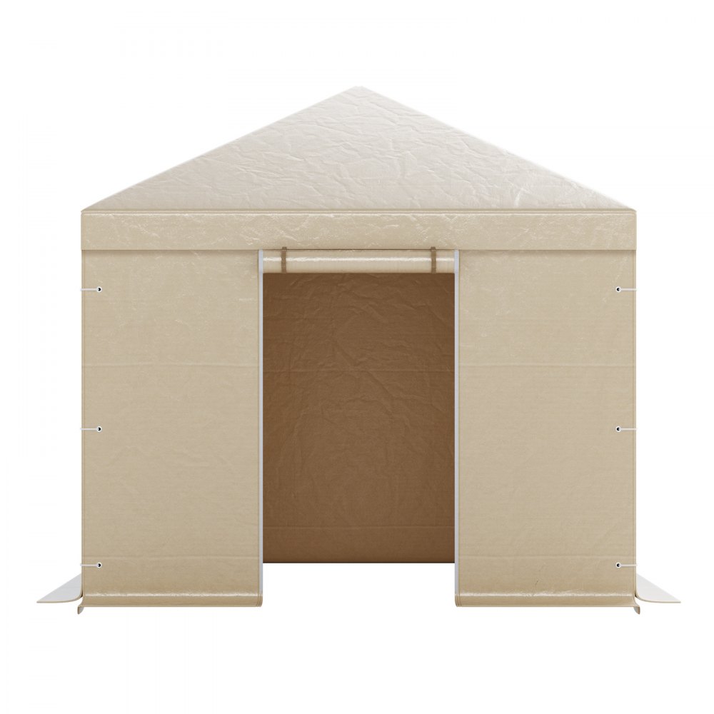 VEVOR Cubierta para Cenador de Invierno, 3,07 x 3,07 m, Cubierta de Cenador Resistente a la Intemperie con Paredes Laterales y Ventanas de Malla, Material de Polietileno, No Incluye Cenadores