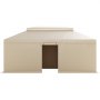 VEVOR Winter Gazebo Cover Fits 3.66 x 6.10m Hardtop Gazebos, All-Weather Double-Tiered Gazebo Cover with Sidewalls & Mesh Windows, High-Density PE Enclosed Storage Shelter Covers, Gazebos not Included