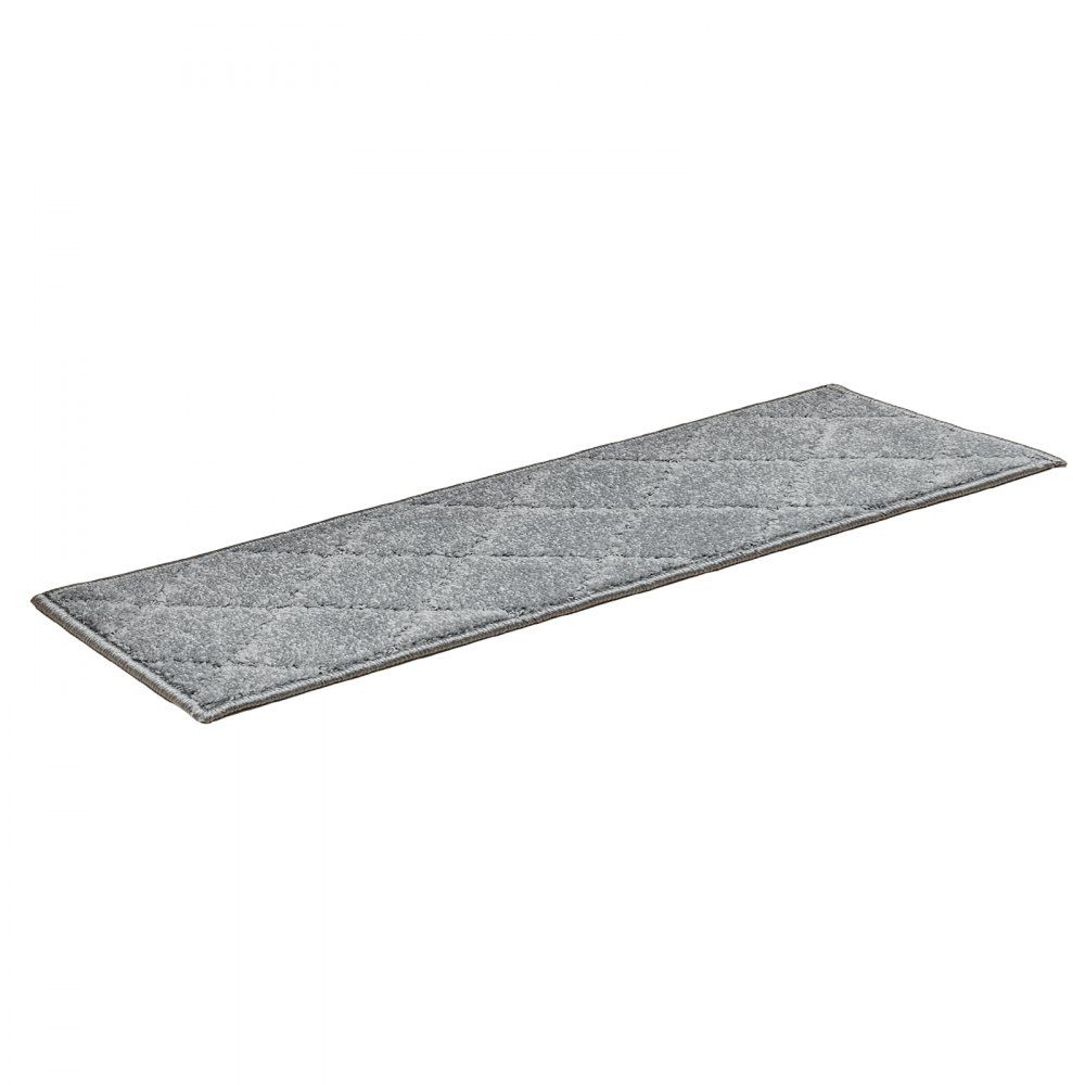 VEVOR Alfombras de Escalera Antideslizantes 71,6x23,2 cm 15 Piezas Alfombras de Escalera Lavables a Máquina Grosor de 11mm Alfombras de Seguridad Insonorizadas para Niños Mayores Perros Interior, Gris
