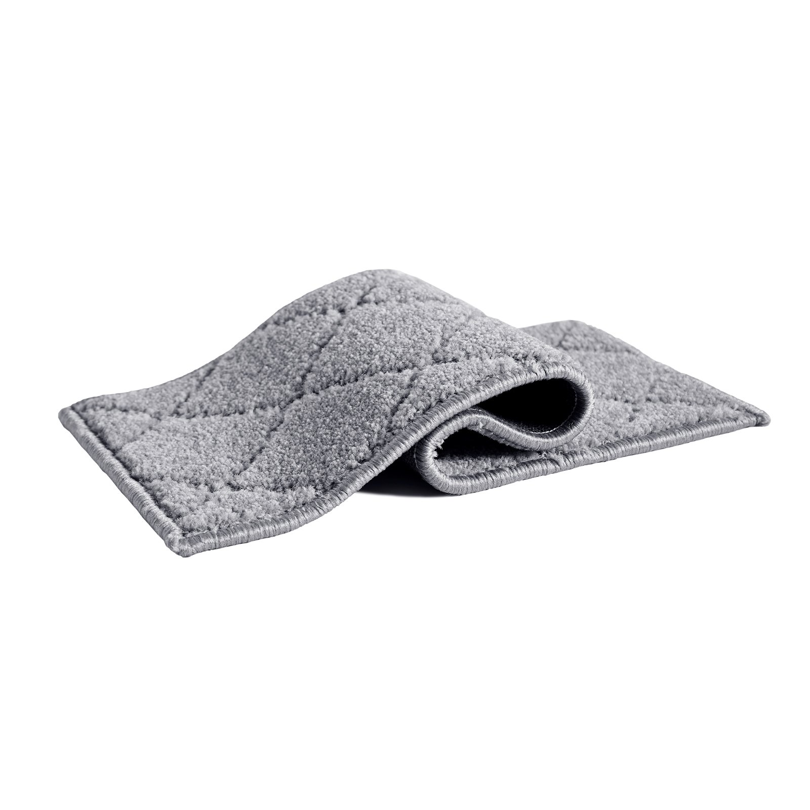 VEVOR Alfombras de Escalera Antideslizantes 71,6x23,2 cm 15 Piezas Alfombras de Escalera Lavables a Máquina Grosor de 11mm Alfombras de Seguridad Insonorizadas para Niños Mayores Perros Interior, Gris
