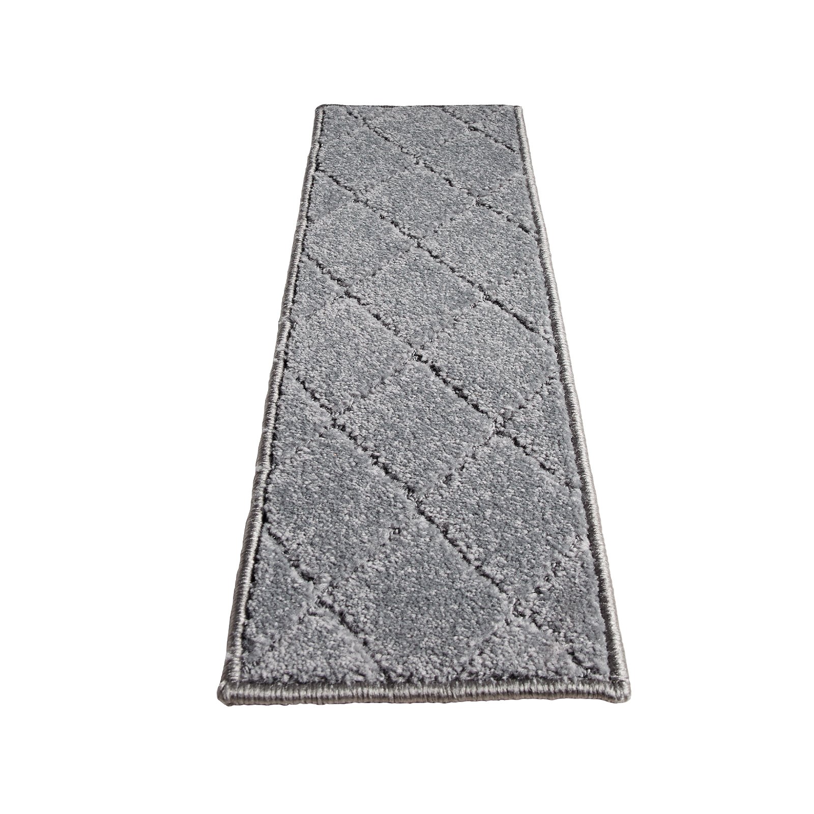 VEVOR Alfombras de Escalera Antideslizantes 71,6x23,2 cm 15 Piezas Alfombras de Escalera Lavables a Máquina Grosor de 11mm Alfombras de Seguridad Insonorizadas para Niños Mayores Perros Interior, Gris