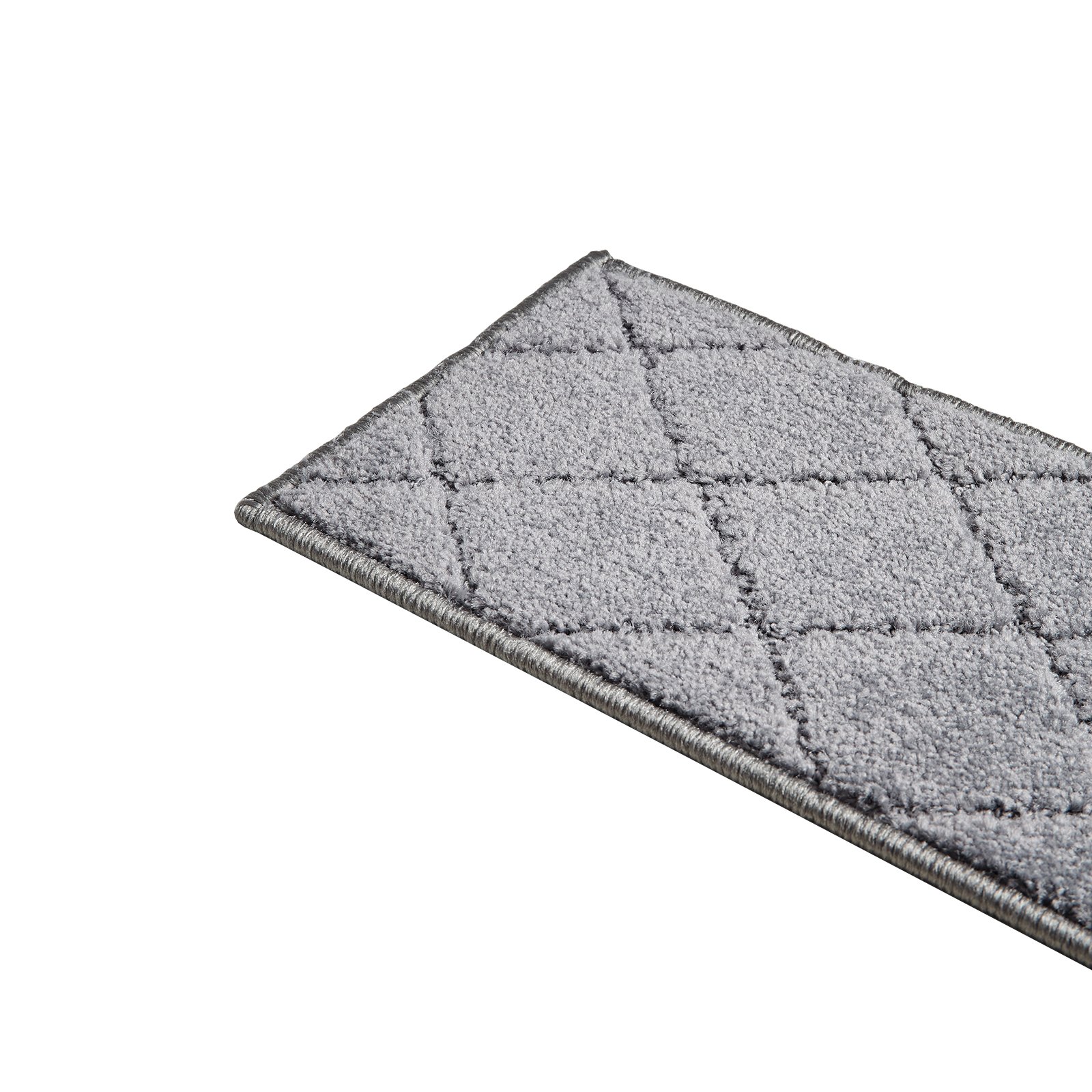 VEVOR Alfombras de Escalera Antideslizantes 71,6x23,2 cm 15 Piezas Alfombras de Escalera Lavables a Máquina Grosor de 11mm Alfombras de Seguridad Insonorizadas para Niños Mayores Perros Interior, Gris