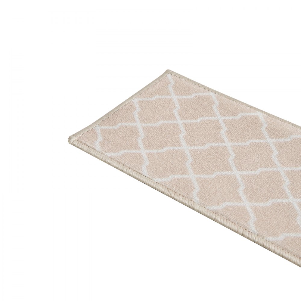 VEVOR Alfombras de Escalera Antideslizantes 71,2x22,8 cm 15 Piezas Alfombras de Escalera Lavables a Máquina Grosor de 11 mm Alfombras de Seguridad Insonorizadas para Niños Mayores Perros, Marrón Claro