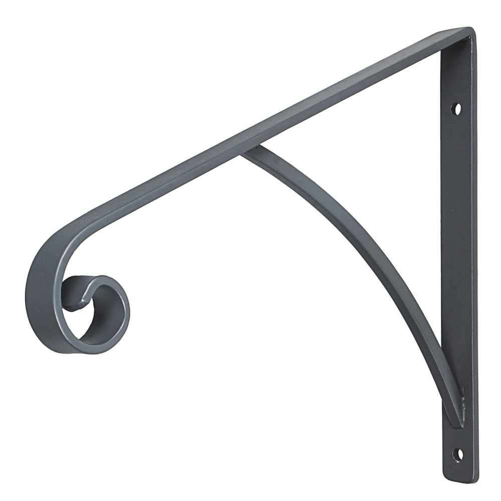 Barandilla de Escaleras Montada en Pared Metal para 1-2 Pasos Gris Brillante