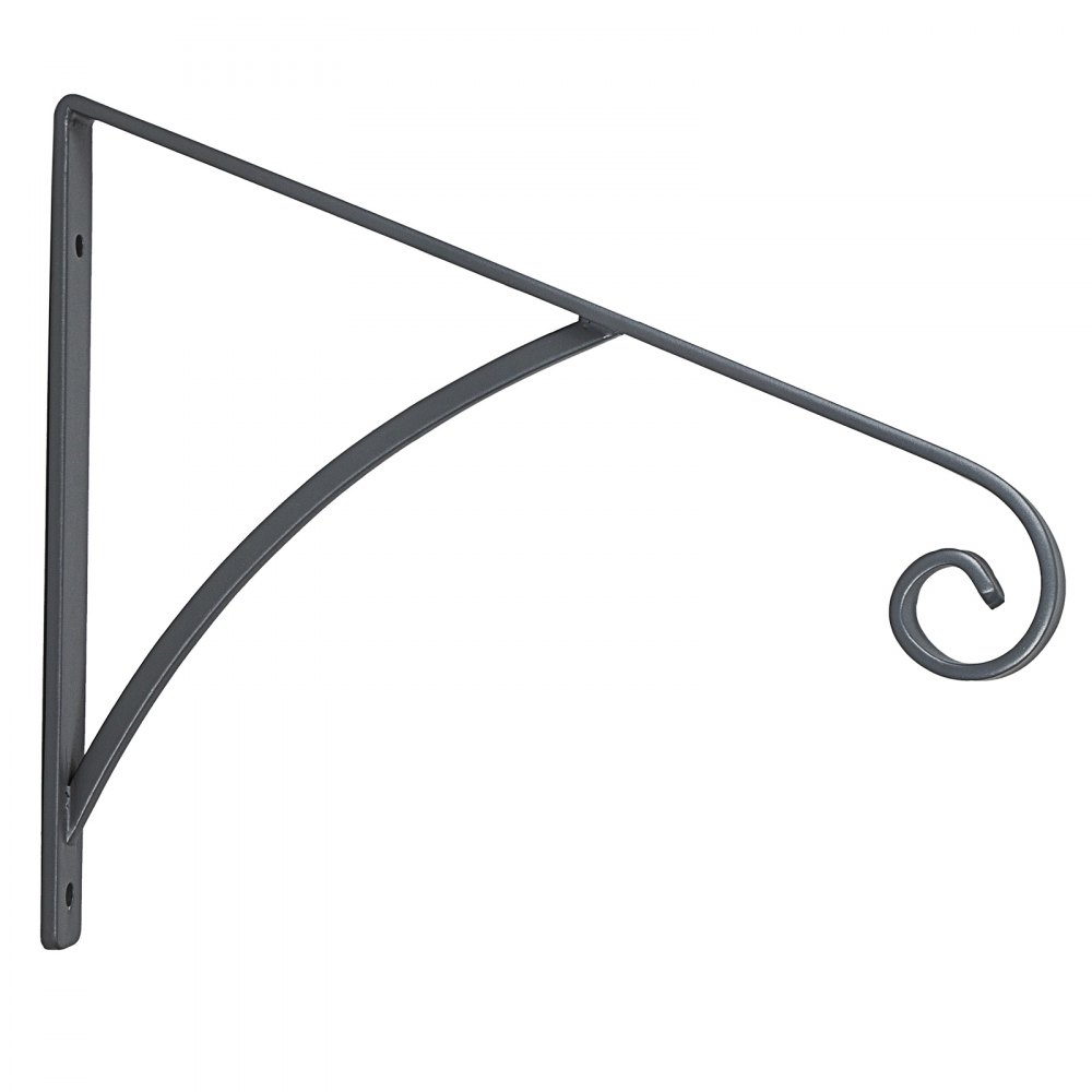 Barandilla de Escaleras Montada en Pared Metal para 1-2 Pasos Gris Brillante