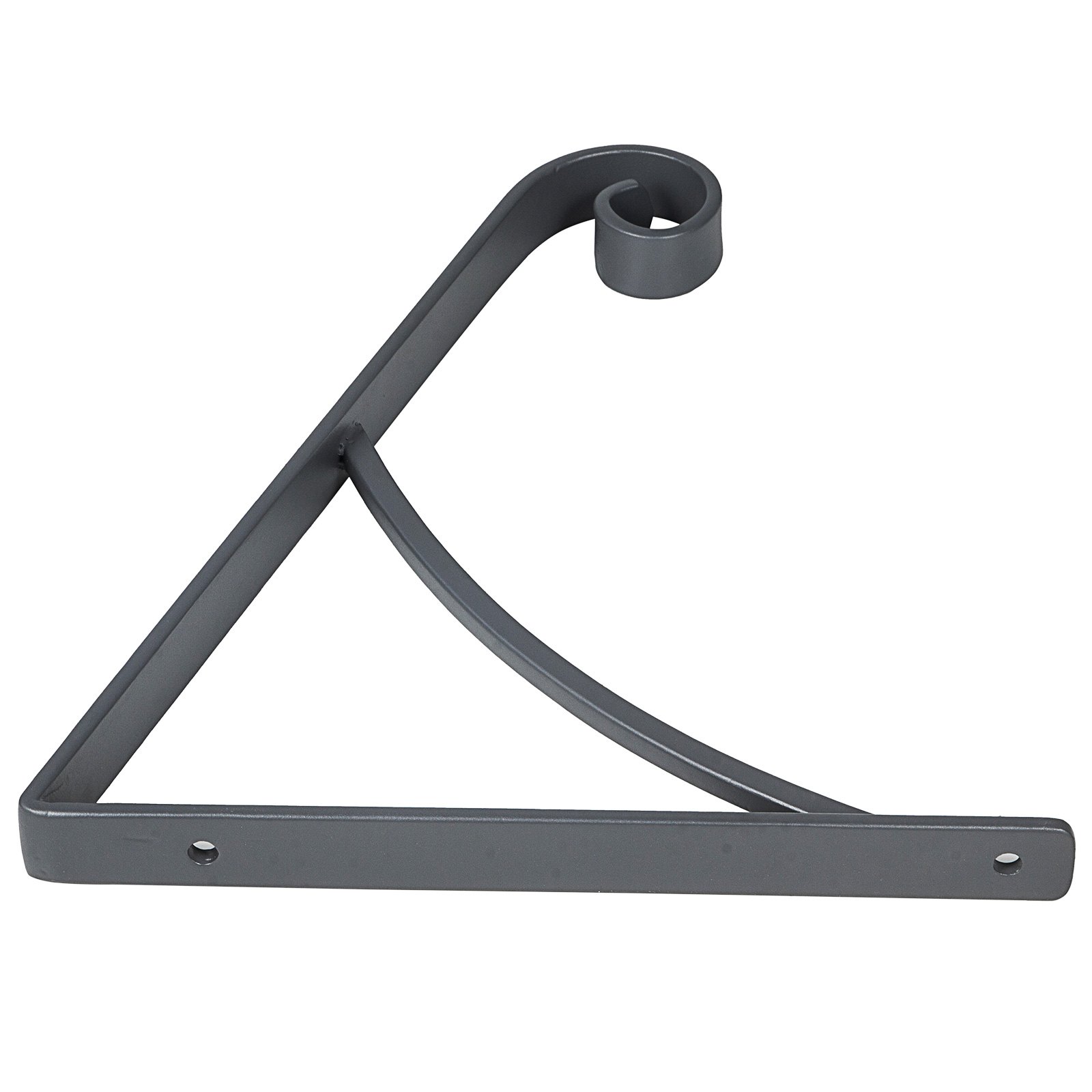 Barandilla de Escaleras Montada en Pared Metal para 1-2 Pasos Gris Brillante