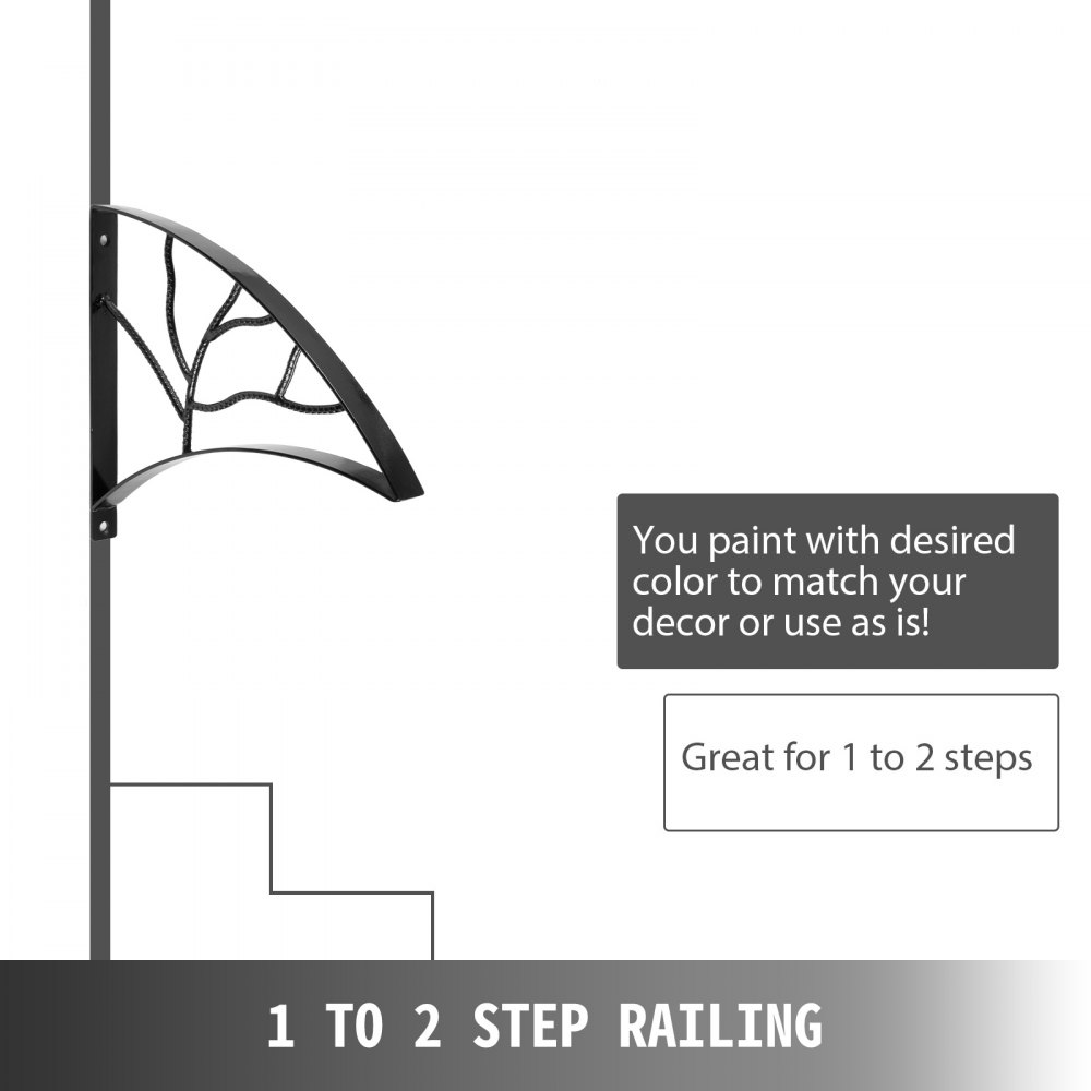 Barandillas Para Escaleras Barandilla De Hierro Forjado Cubierta Del Porche 46cm