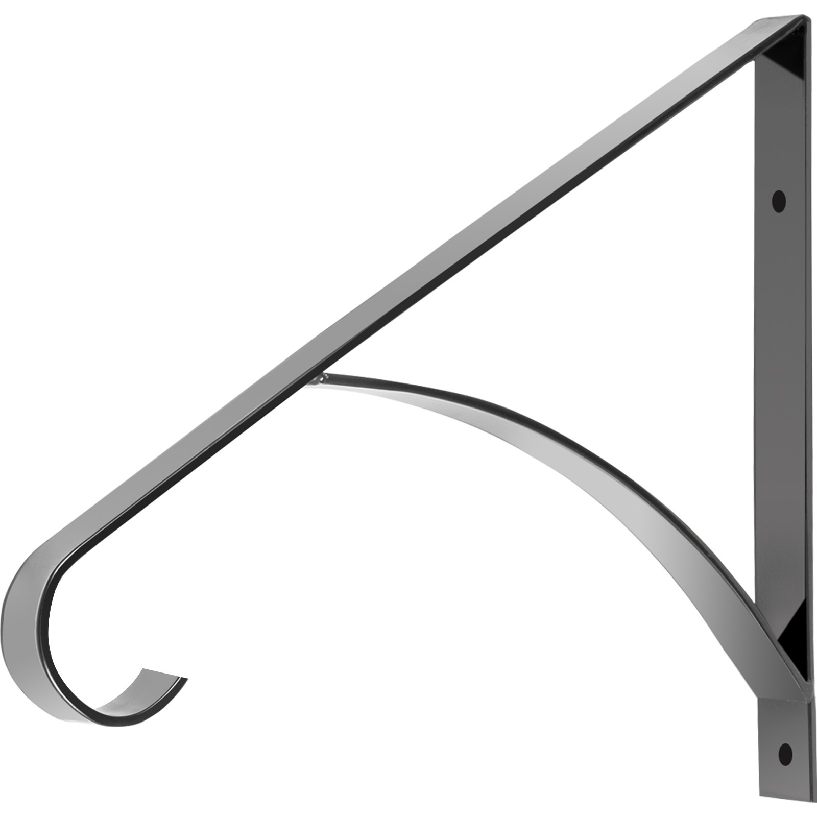 Vevor Pasamanos Escaleras Barandilla Escaleras 45,7x37,4x45,7 Cm Hierro Forjado