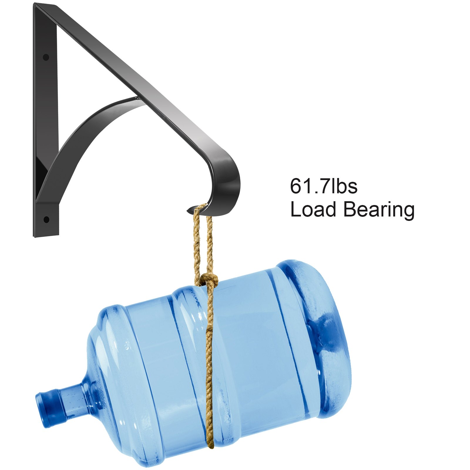 Vevor Pasamanos Escaleras Barandilla Escaleras 45,7x37,4x45,7 Cm Hierro Forjado