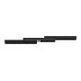 VEVOR Rieles Deslizantes para Cajones Bajo Encimera, Extensión Completa con Cojinetes de Bolas para Debajo de las Escaleras, Carga 117 kg, para Reemplazo de Bricolaje, Negro, 400 x 75 x 55 mm