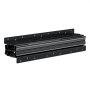 VEVOR Rieles Deslizantes para Cajones Bajo Encimera, Extensión Completa con Cojinetes de Bolas para Debajo de las Escaleras, Carga 117 kg, para Reemplazo de Bricolaje, Negro, 400 x 75 x 55 mm