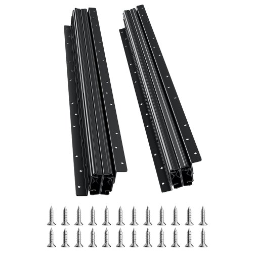 VEVOR Guías para Cajones Bajo Encimera para Gabinetes 600 x 75 x 55 mm Negro