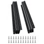 VEVOR Guías para Cajones Bajo Encimera para Gabinetes 600 x 75 x 55 mm Negro