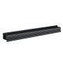 VEVOR Rieles Deslizantes para Cajones Bajo Encimera, Extensión Completa con Cojinetes de Bolas para Debajo de las Escaleras, Carga de 117 kg, para Reemplazo de Bricolaje, Negro, 1000 x 75 x 55 mm