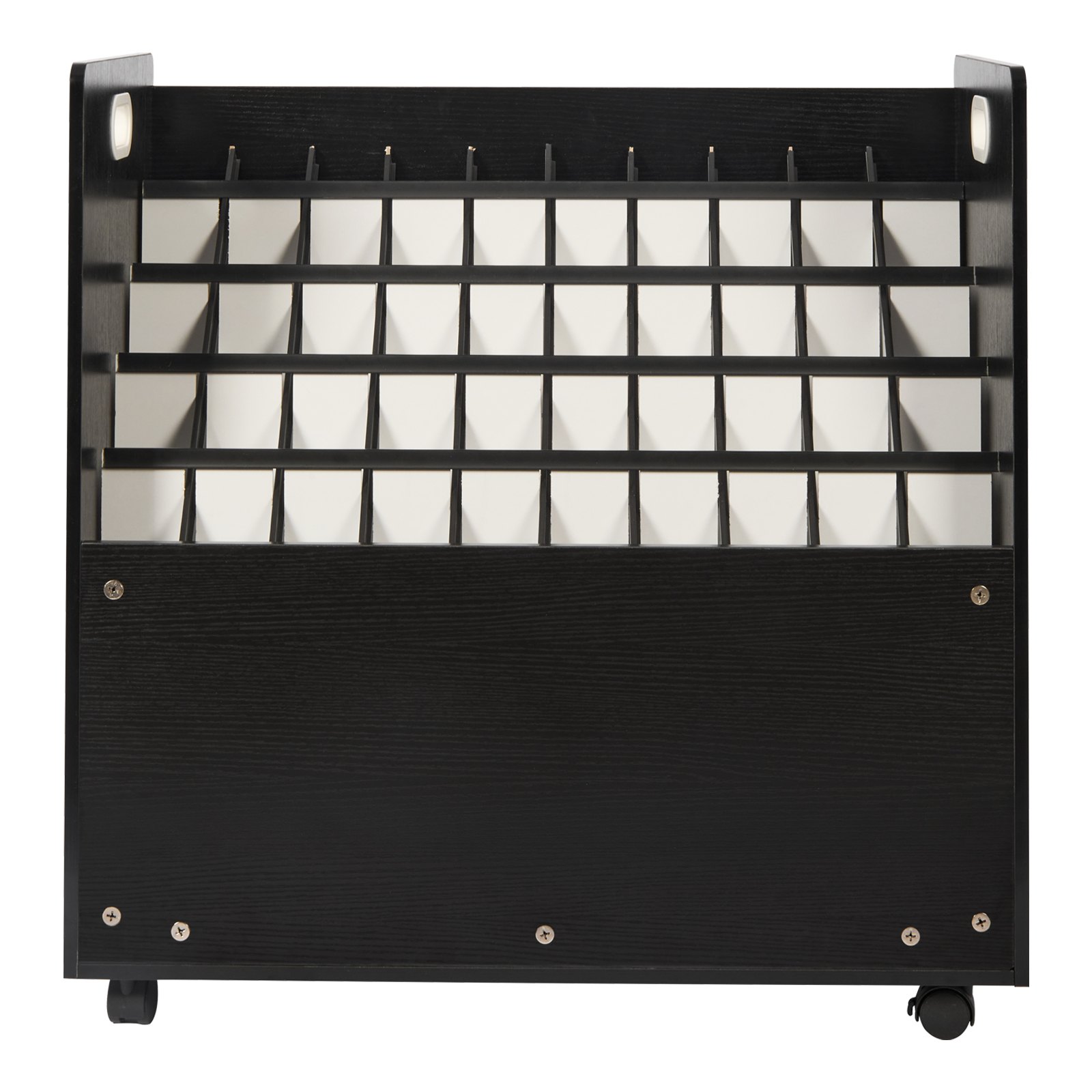 VEVOR Blueprint Storage Rack, Mobile Blueprint Storage Cabinet with 50 Compartments, Wooden Roll-Up File Organizer Cart for Blueprints, Maps, Posters, Architecture, Blueprint File Holder for Home, Office, School