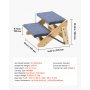 VEVOR Escalera de Madera para Mascotas, 2 Peldaños, para Camas, Sofás y Coches, Carga 50 kg, Plano y Plegable, Estable y Resistente, para Mascotas Pequeñas, Medianas y Grandes, 370 x 470 x 260 mm