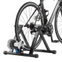 VEVOR Bike Trainer, 660.4-736.6 mm & 700C Wheels, Foldable Fluid Bicycle Stationary Trainer Stand for Indoor Exercise Riding with Quick Release Skewer & Front Wheel Riser Block, Fits Road Bikes, Black