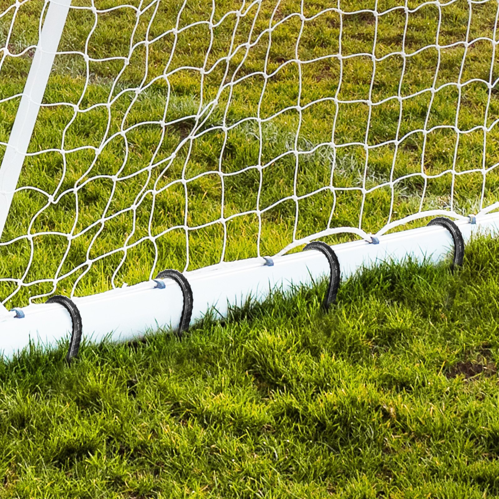 VEVOR Ground Anchors, 304.8 mm, J-Type with 10 mm Diameter, Galvanized Tent Pegs, Ground Anchors, Ground Nails, Tent Pegs, for Tents, Canopies, Camping, Trampolines, Flower Stands (Pack of 16)