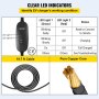 VEVOR Cargador Portátil para Vehículo Eléctrico de 10A Tipo 2, Cargador de Coche EV con 6m de Longitud del Cable, Cargador de Coche Eléctrico para Coche Eléctrico que Cumple con la Norma IEC 62196-2