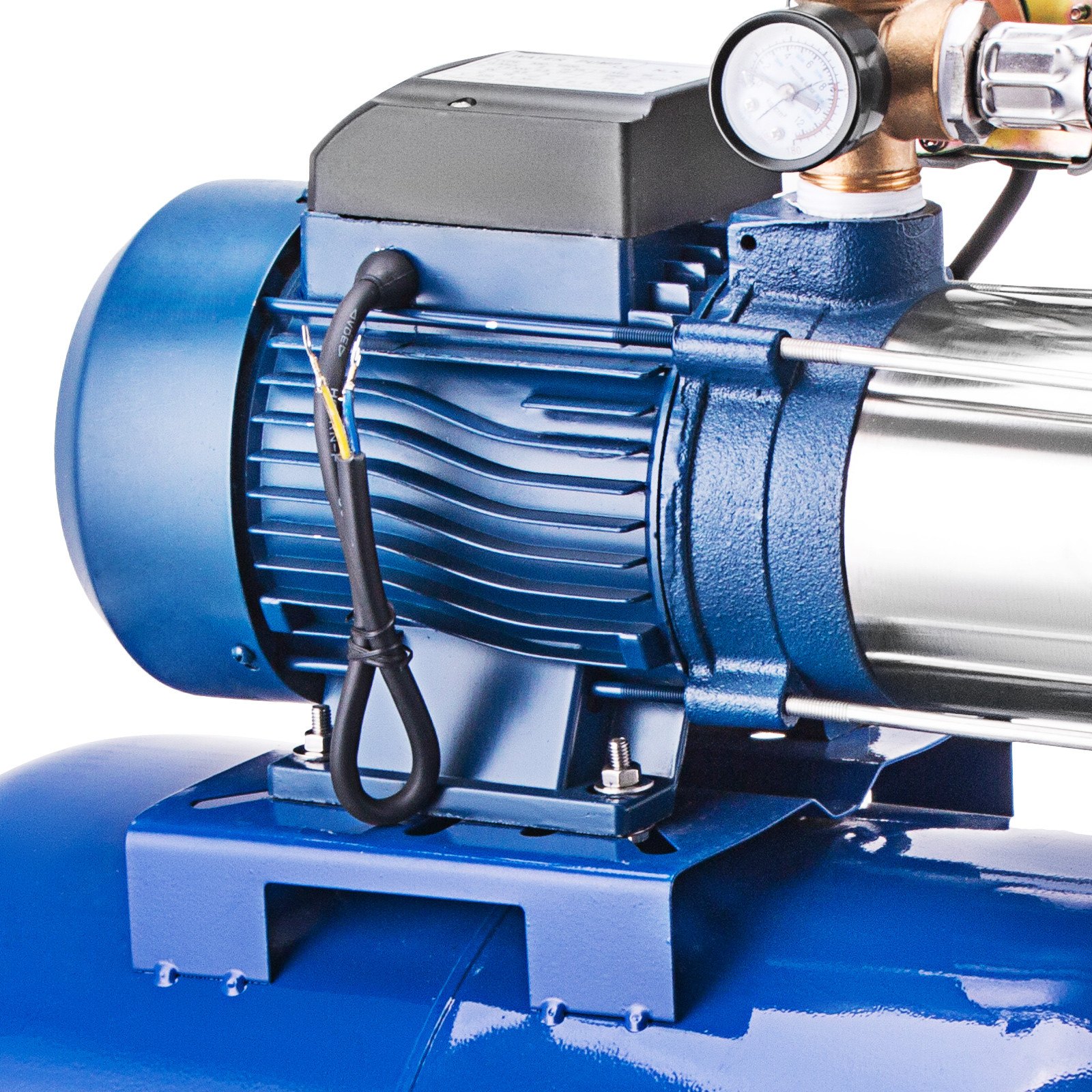 Bomba Centrífuga De Agua De Jardín Inox 9000l/h 1800w Con Recipiente A Presión