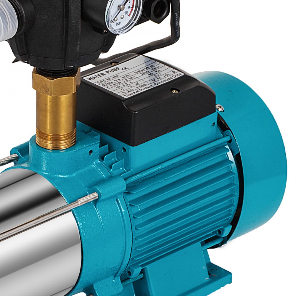 Bomba De Agua Centrífuga De Refuerzo Mc-6sa Con Control 1300w 100l / Min